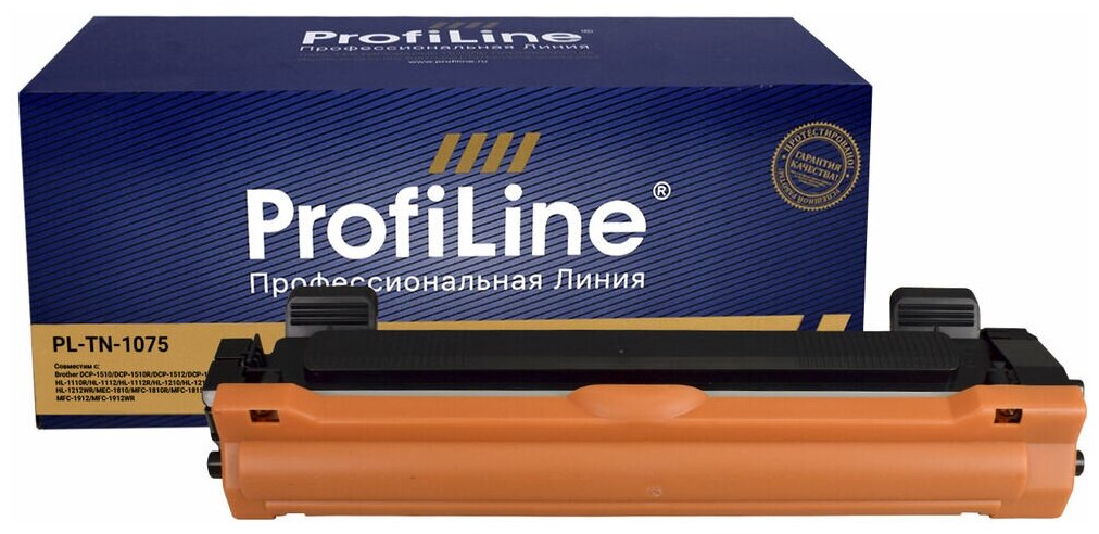 Картридж ProfiLine PL- TN-1075 для Brother DCP-1510R/1512R/1510/1511/1518/MFC1810/1813/1815/1818/HL1110/1111/1112/1118 (1000стр)