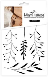 Miami tattoos Набор переводных тату Branch черный