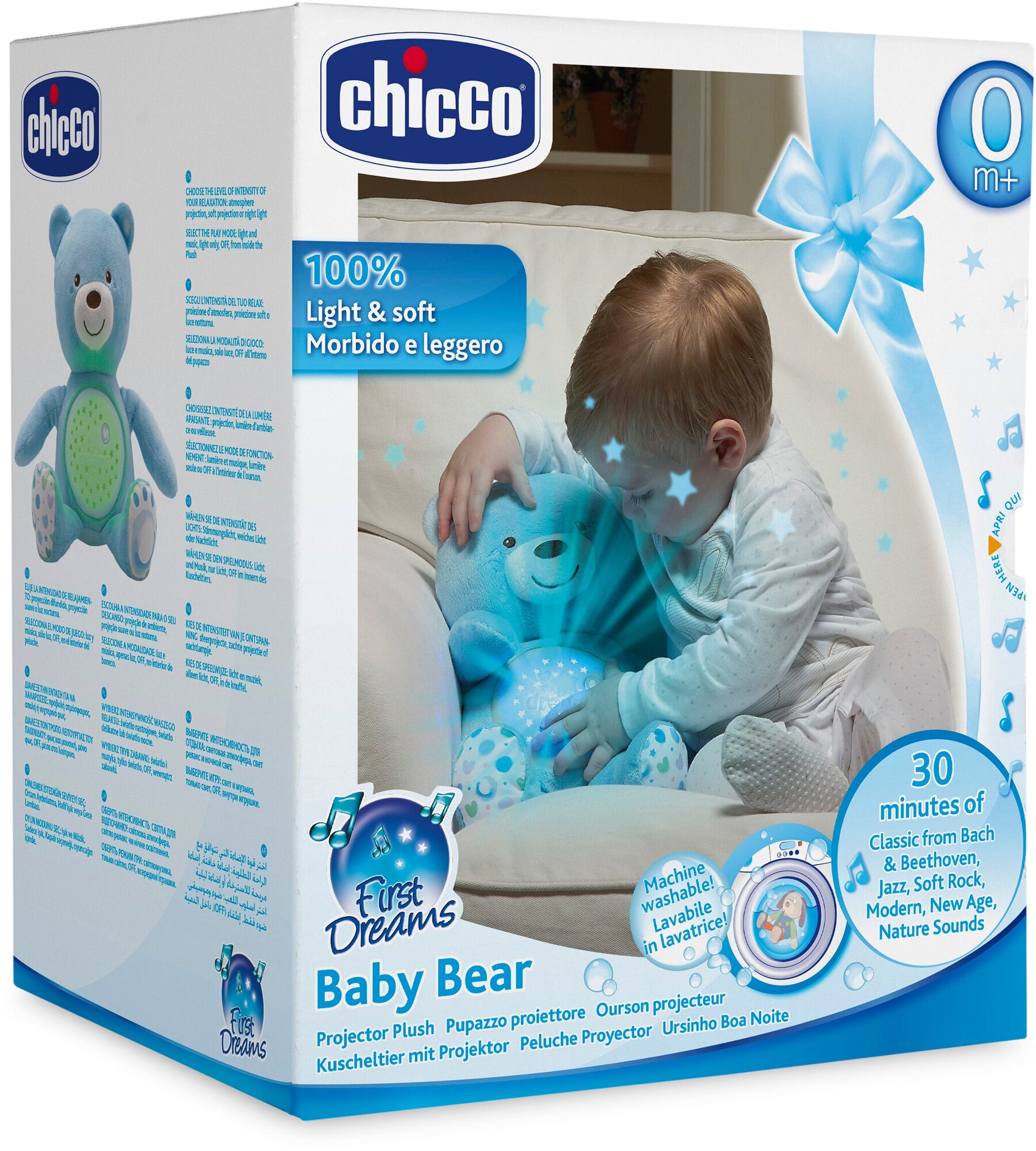 Игрушка музыкальная Chicco Медвежонок с проектором, розовый (08015.10) - фото №10