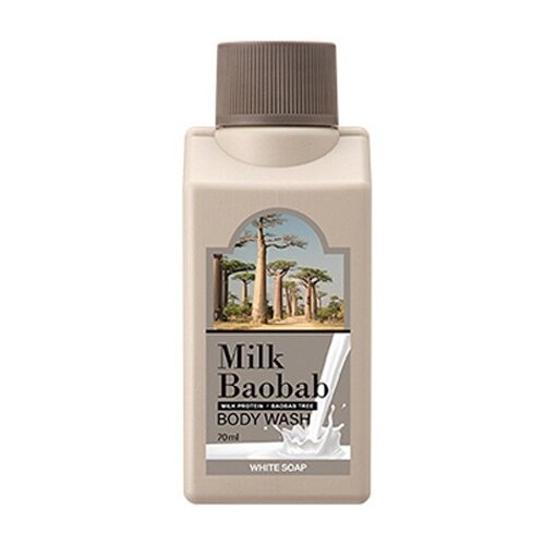 Гель для душа Milk baobab White soap, 70 мл, 70 г