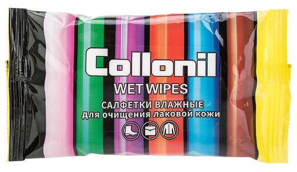 Collonil Салфетки влажные Wet Wipes для лаковой кожи 15 шт