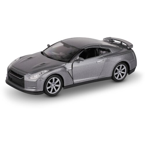 Машинка Welly Nissan GTR, 43632 1:38, серый металлическая машинка nissan gtr масштаб 1 24