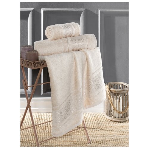 фото Полотенце бамбуковое "karna. armond", 50х90 см, цвет: бежевый