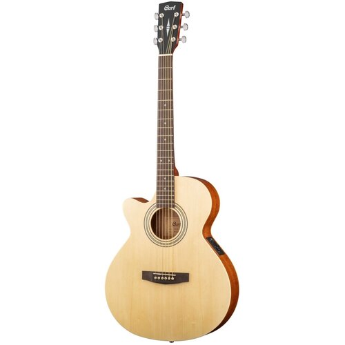 SFX Series Электро-акустическая гитара, с вырезом, леворукая, цвет натуральный, Cort SFX-ME-LH-OP электро акустическая гитара леворукая cort sfx me lh op