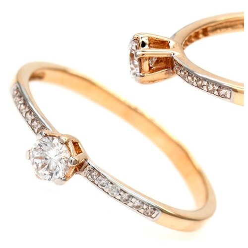 фото The jeweller помолвочное кольцо из золота с фианитами 1141539, размер 16.5