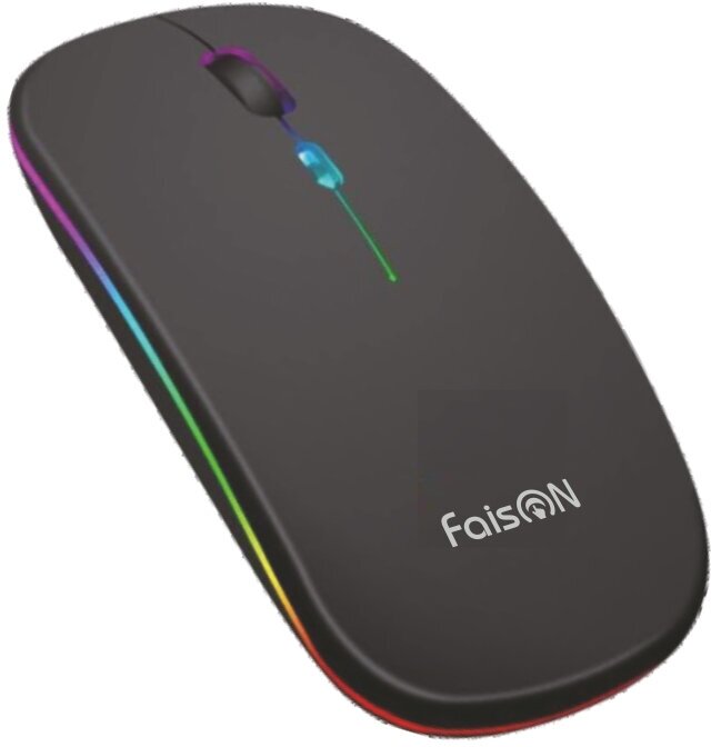 Беспроводная мышь FaisON M-28 Glow 1600 DPI USB чёрный