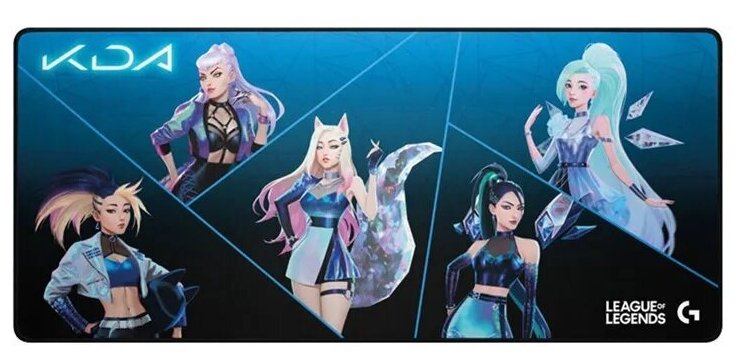 Игровой коврик для мыши Logitech G840 KDA League of Legends Collection XL, разноцветный — фото 1