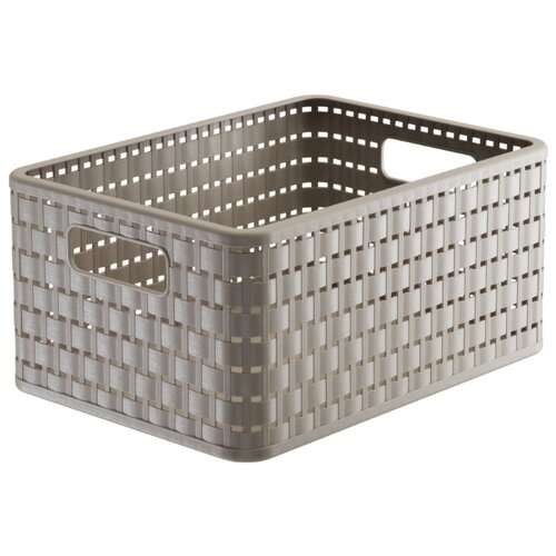 фото Корзина для хранения rotho country a5 plus 11 л 32,8*23,8*16,0 капучино