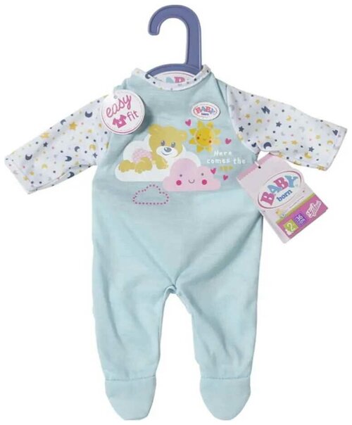 Одежда для куклы Zapf Creation Baby born 826-812 Бэби Борн Ночные комбинезончики, 36 см