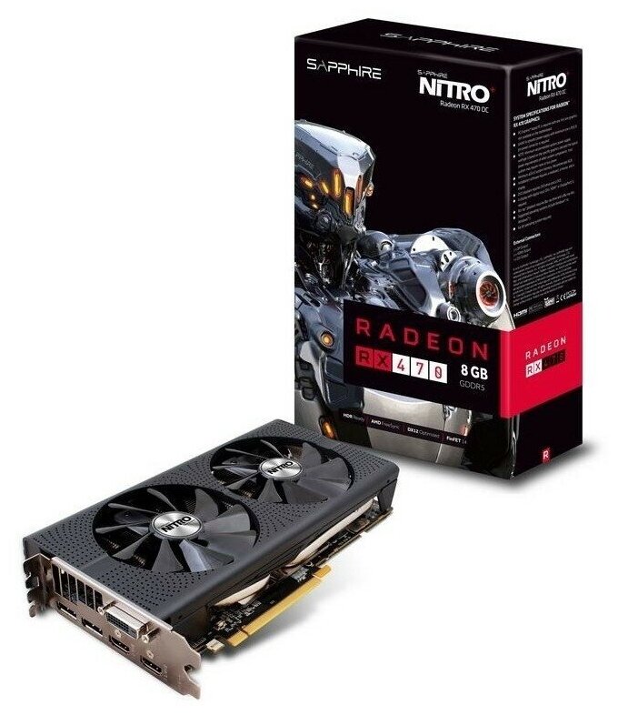 Видеокарта Sapphire Rx 470 - 8GB Nitro +