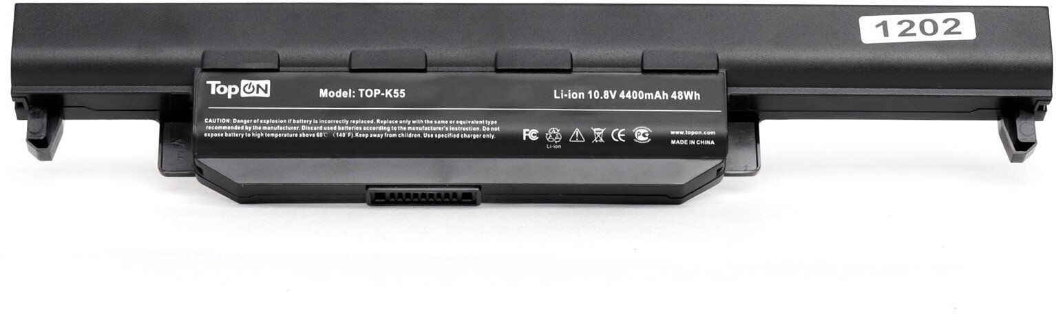 Аккумулятор для ноутбука Asus K45, K55, K75, K95, A45, A55, A75, A95 Series. 10.8V 4400mAh 48Wh. PN: A32-K55, A33-K55
