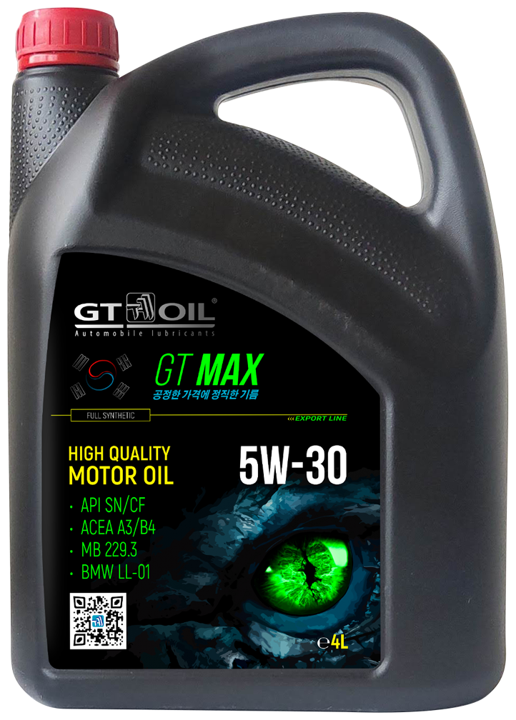 Синтетическое моторное масло GT OIL GT Max 5W-30