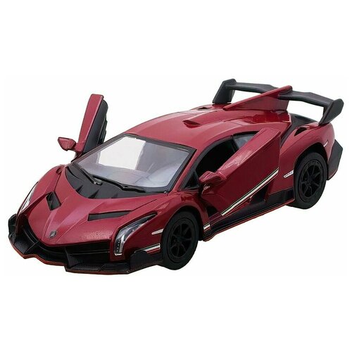 Машинка Lamborghini Veneno 13 см / Цвет Красный машинка игрушечная lamborghini veneno 20 см