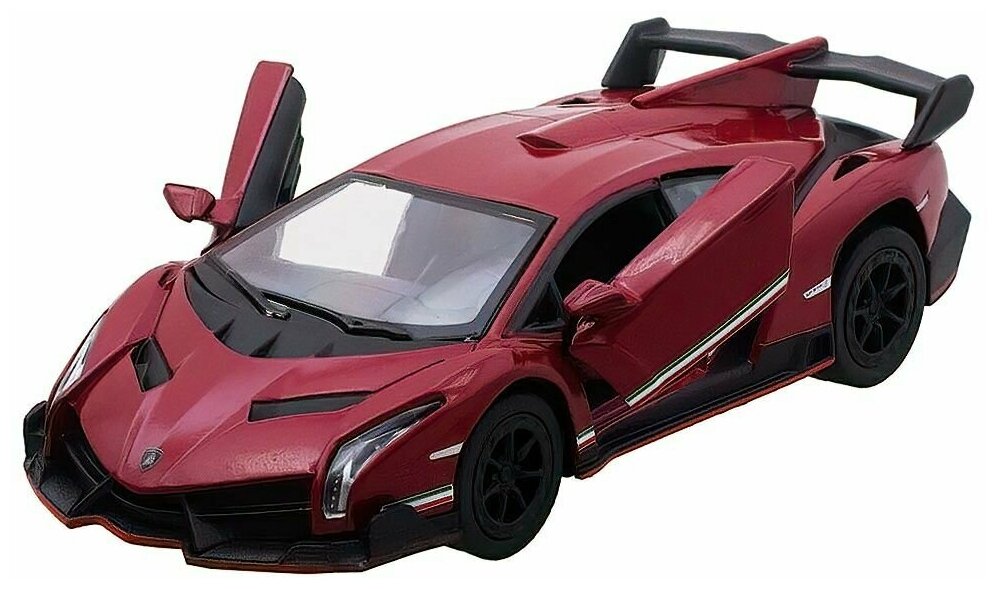 Машинка Lamborghini Veneno 13 см / Цвет Красный
