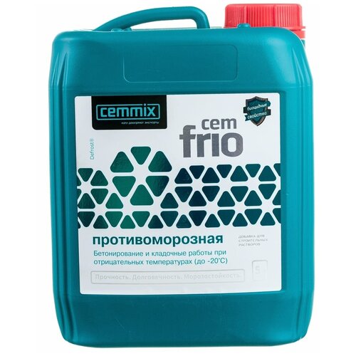 Морозостойкая добавка для бетона CEMMIX Сemmix Frio, 5 л 15914307 добавка противоморозная cemmix cemfrio 1 л