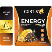 Чай черный Curtis Energy в пирамидках, 15 пак.