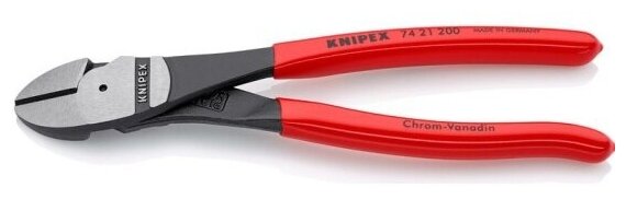 Бокорезы Knipex 7421200, особой мощности черненые, черного цвета, 200 mm