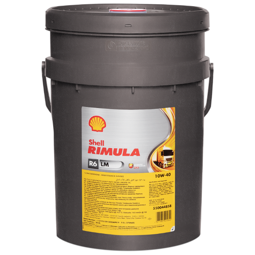 фото Моторное масло shell rimula r6 lm 10w-40 20 л