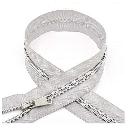 фото Набор молний спираль, №5, 55 см, цвет: s336 серый (50 молний в комплекте) max zipper