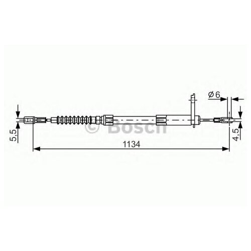 1 987 477 749_трос Ручника! Mb W140 2.8/3.2/4.2/3.0td/3.4td 91-98 Bosch арт. 1987477749