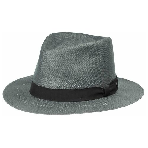 фото Шляпа федора bailey летняя, размер 61, серый