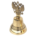 Валдайские колокольчики Колокольчик с ручкой Двуглавый Орел №4 - изображение