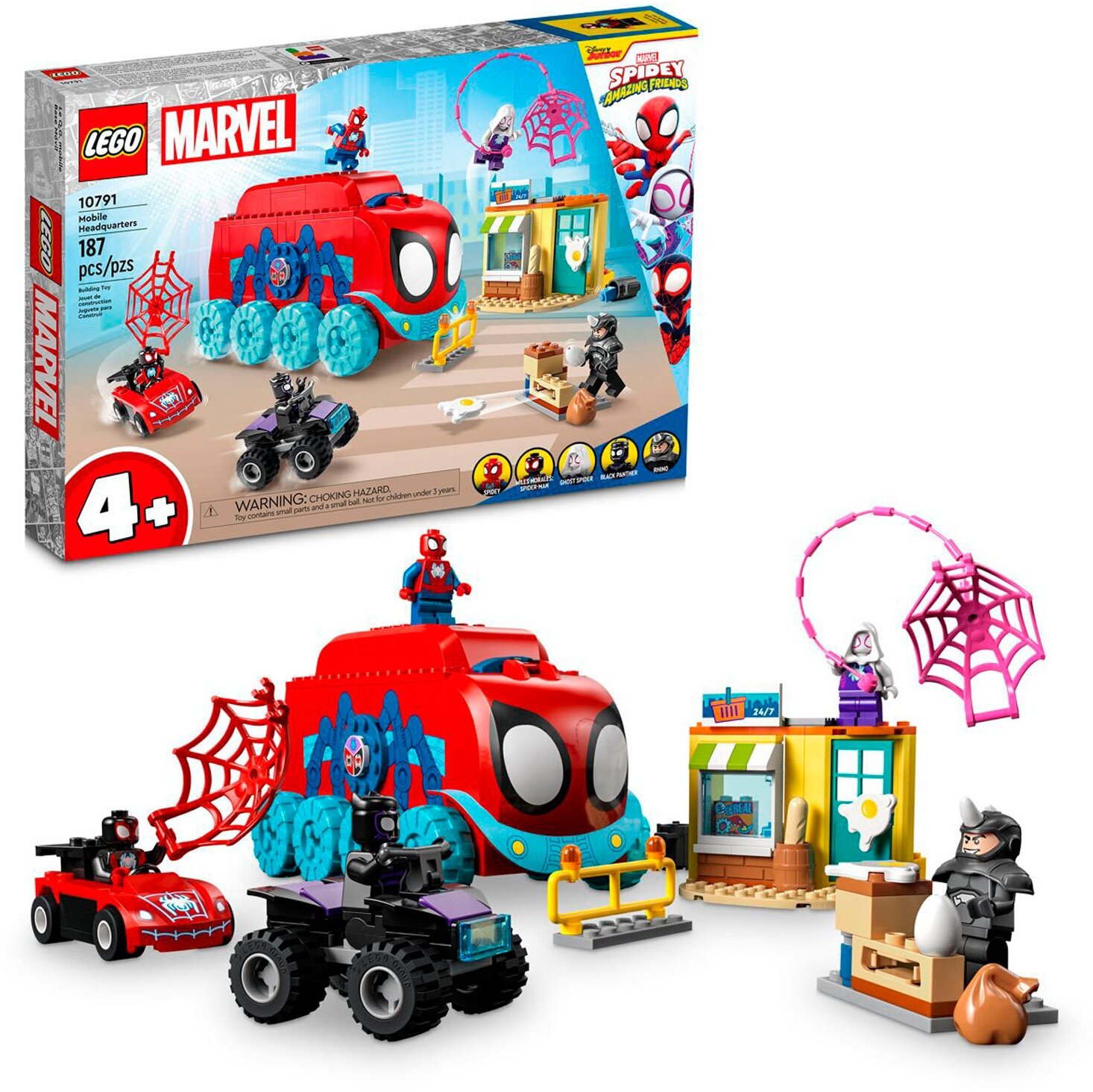 Конструктор LEGO Marvel Spiderman 10791 Мобильный аб команды Паука