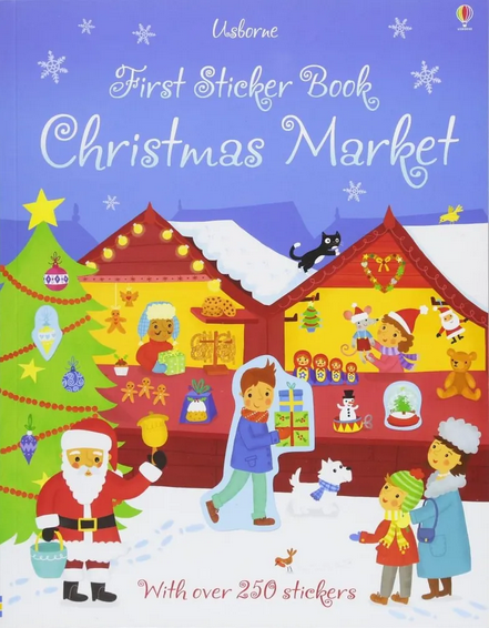 Usborne First Sticker Book Christmas Market