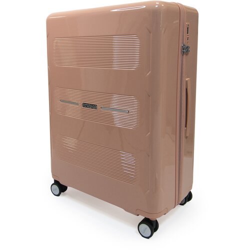 Чемодан American Tourister, 112 л, размер XL, бежевый