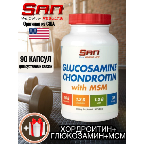 SAN Glucosamine Chondroitin MSM 90 таб. glucosamine chondroitin msm 90 tabs 90 таблеток