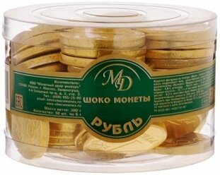 Фигурный шоколад Монетный двор ШОКО Рубль, банка , 50 шт.