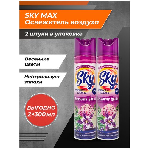 Освежитель воздуха SKY MAX Весенние цветы 2 шт.