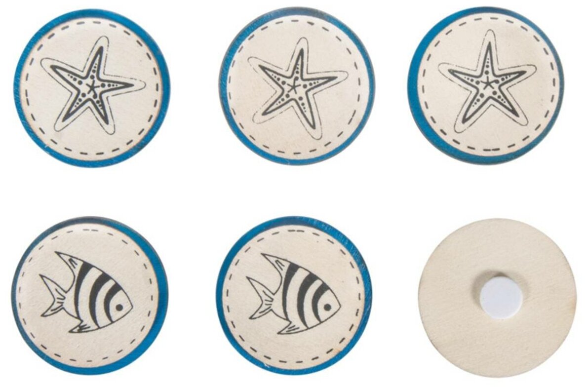 Набор декоративных самоклеющихся дисков Рыбка морская звезда. 35 см RAYHER 46192000