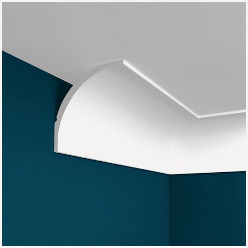 Изображение товара Карниз потолочный 88х85 мм (10 метров) полистирол плинтус под покраску Perfect Plus P46-5 шт