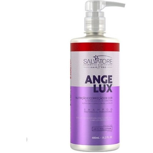 Шампунь для питания и цветокоррекции обесцвеченных волос Shampoo Professional Angelux 480мл