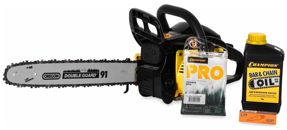 фото Бензопила Champion 240-16"-3/8-1,3-56 A240-16 + подарочный набор (масло, цепь, свеча)