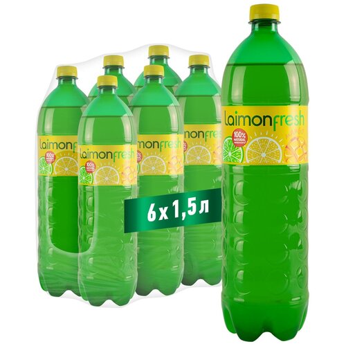 Газированный напиток Laimon Fresh Маngo 1,5 л х 6 шт. ПЭТ