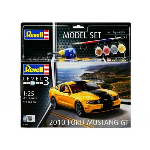 Сборная модель Revell 2010 Ford Mustang GT (67046) 1:50 revell 07652 модель сборная спорткар 2013 ford mustang boss 302 1 25