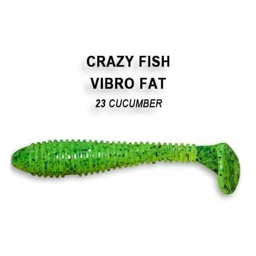 Силиконовые приманки Crazy Fish Vibro fat 2.7 1-71-23-6, 5шт. крючки офсетные crazy fish wide range offset hook 4 0 5 шт