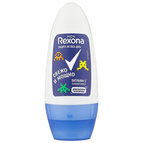 фото Антиперспирант ролик Rexona Men Свежо и Мощно, 50 мл