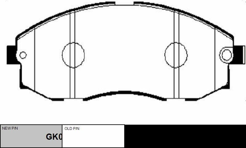 Колодки Передние Hyundai Starex/H1 2.4 /2.5td Ctr Gk0472 CTR арт. GK0472