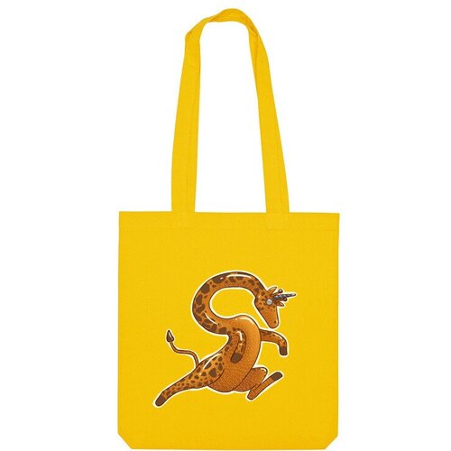 Сумка шоппер Us Basic, желтый сумка жираф кто угодно может быть единорогом зеленый