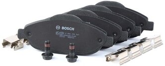 Дисковые тормозные колодки передние Bosch 0986494261 для Peugeot 308, Peugeot 3008, Peugeot 408 (4 шт.)