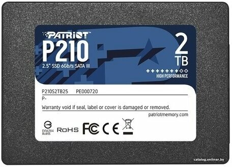 SSD-накопитель Patriot Memory 2Tb (P210S2TB25)