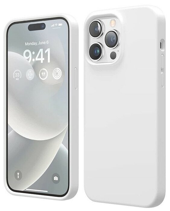 Чехол Elago Soft Silicone для iPhone 14 Pro, белый