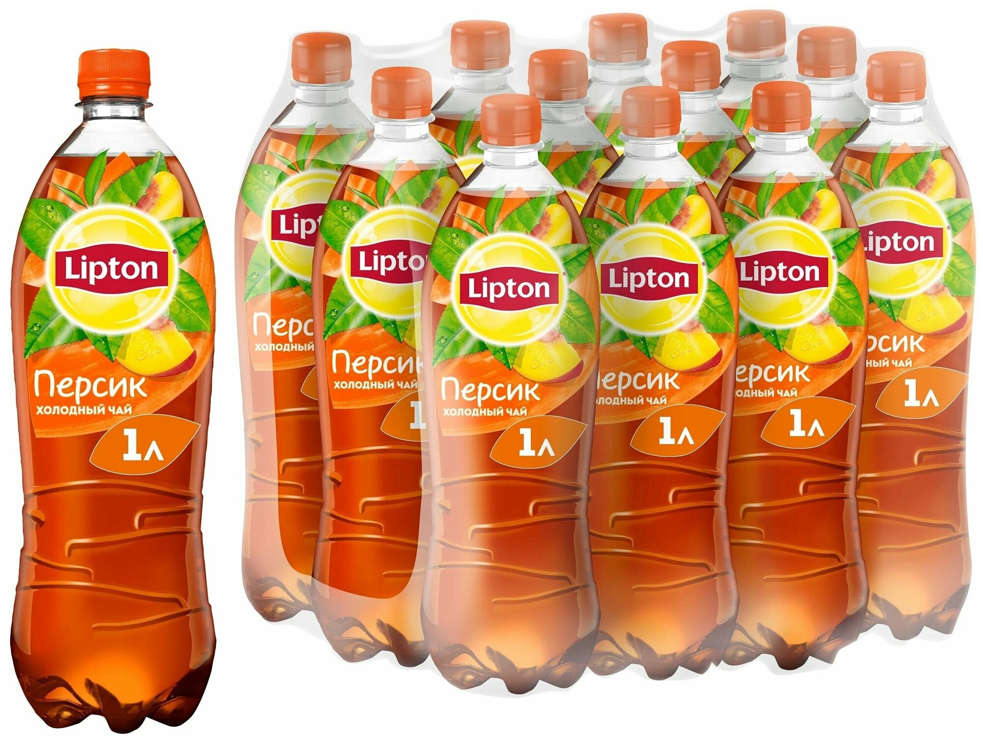 Lipton Ice Tea Персик холодный чай, 12 штук по 1 л - фотография № 9