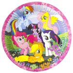 Amscan Тарелки одноразовые бумажные Тарелки My little pony 23 см (8 шт.) - изображение