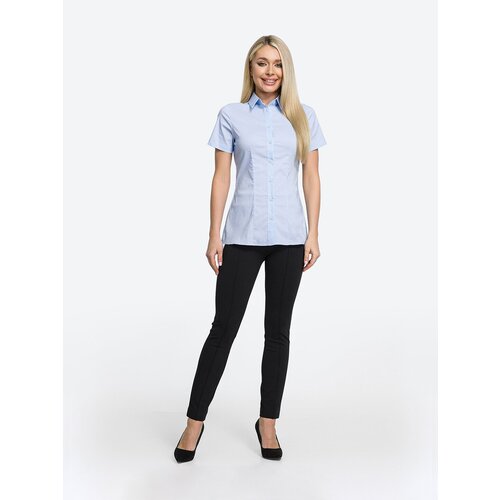 Рубашка женская HappyFox, HFBS4514 размер 50, цвет голубой