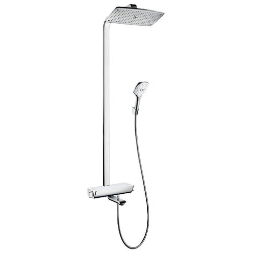 душевая стойка для ванны hansgrohe raindance select e 360 27113400 showerpipe белый хром Душевая стойка для ванны Hansgrohe Raindance Select E 360 27113400 Showerpipe, белый/хром