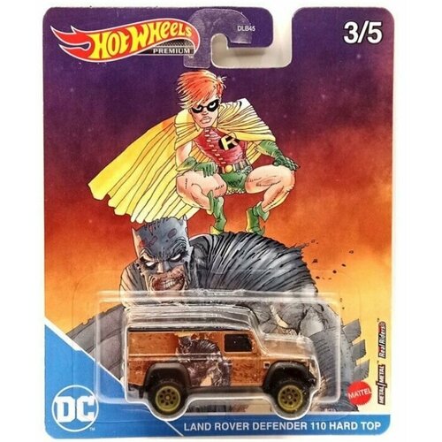 машинка hot wheels premium тематическая премиальная turtles 55 chevy panel dlb45 hcn88 Машинка Hot Wheels PREMIUM Тематическая премиальная DC LAND ROVER DEFENDER 110 HARD TOP DLB45/HCN95